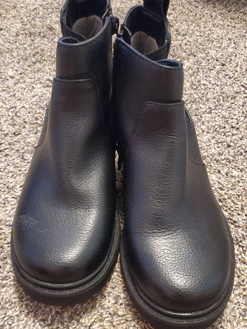 Cat & Jack Black Chelsea Platform Ankle Boots